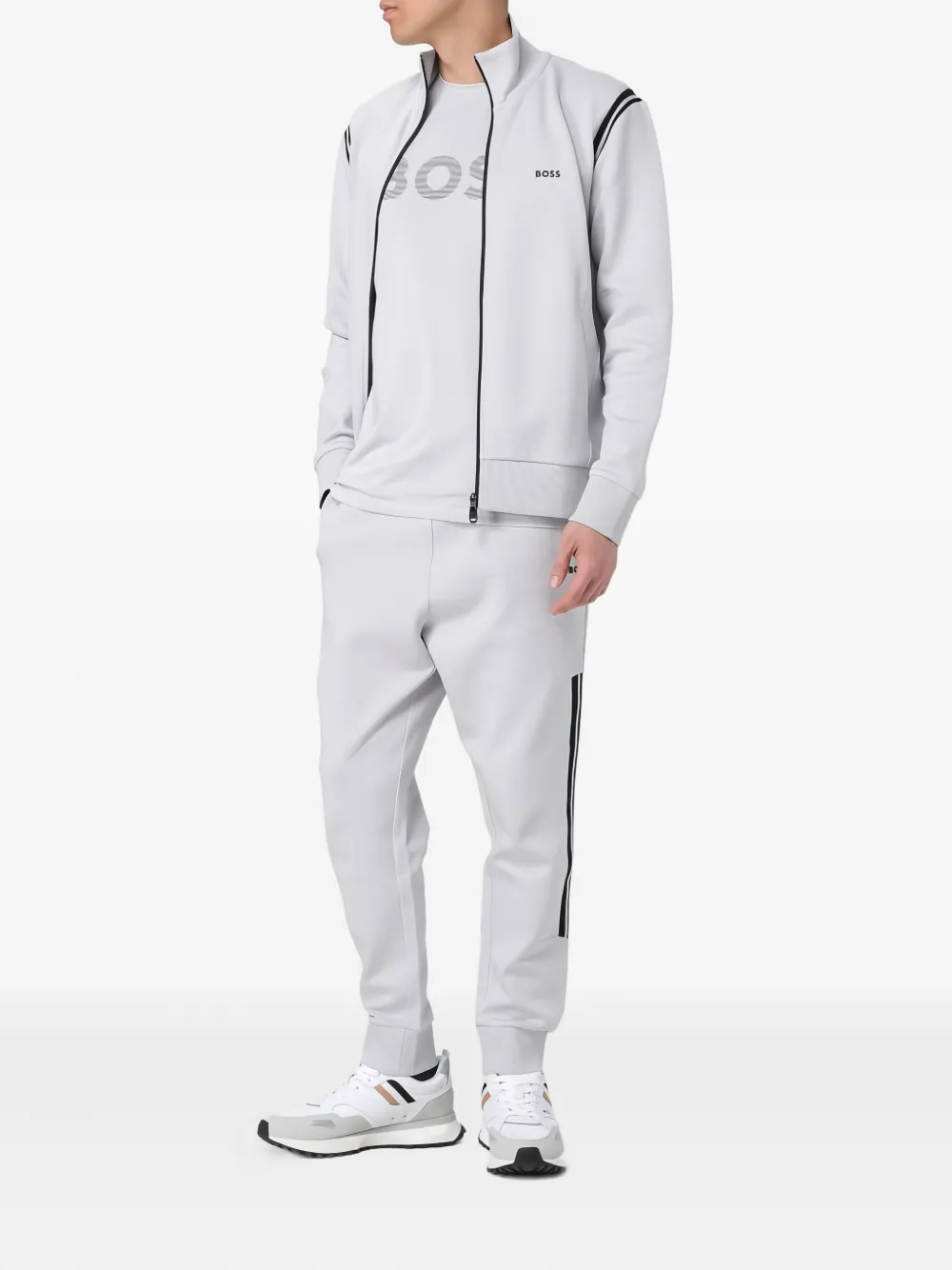HUGO Trainingsbroek met streepdetail Grijs