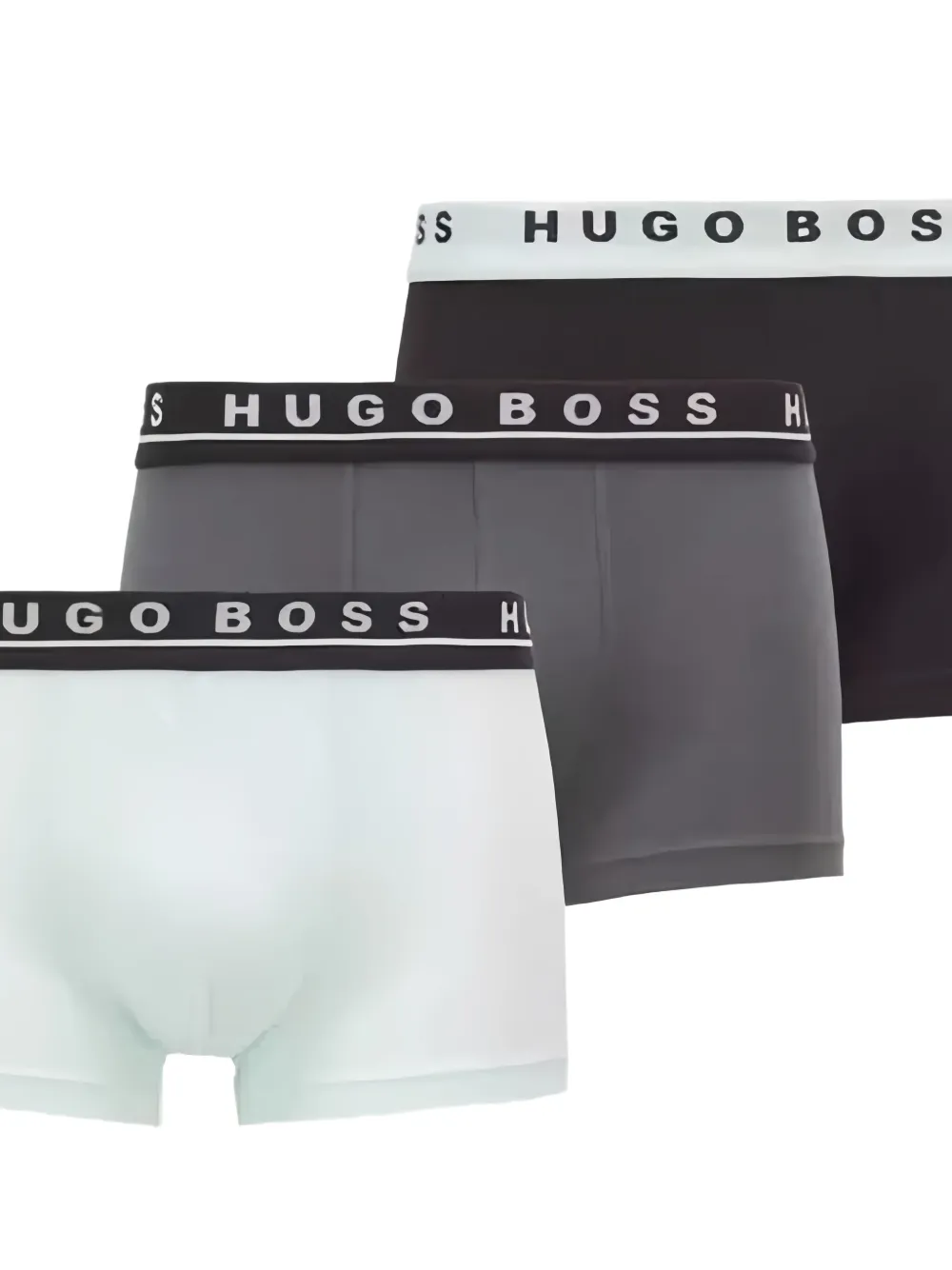 HUGO Boxershort met logoband Grijs