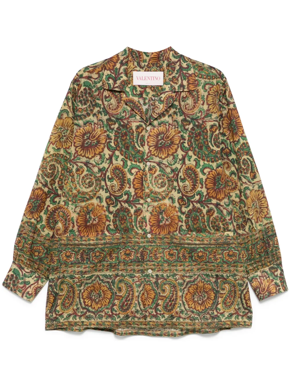 Valentino Garavani Overhemd met paisley-print Groen