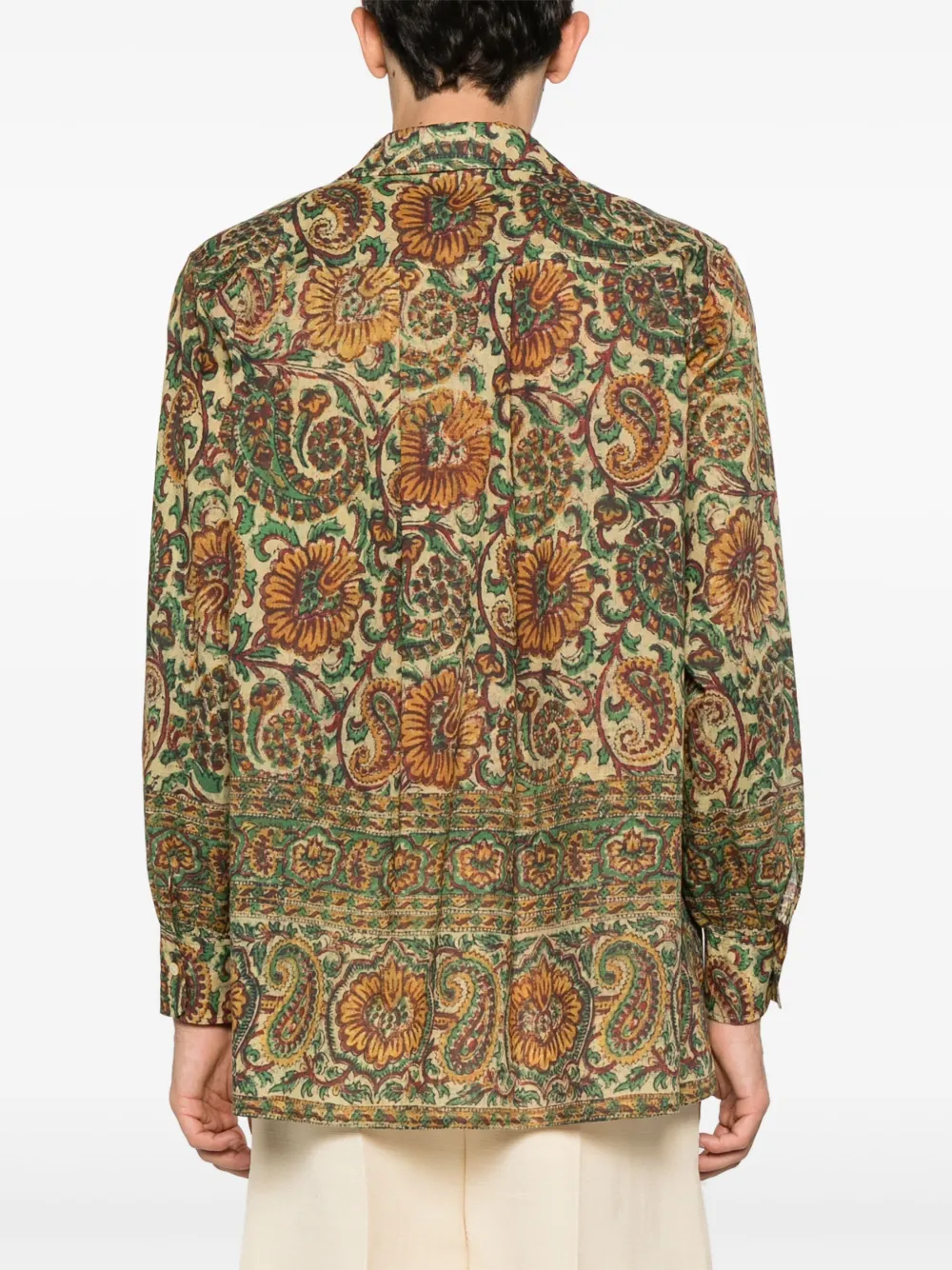 Valentino Garavani Overhemd met paisley-print Groen
