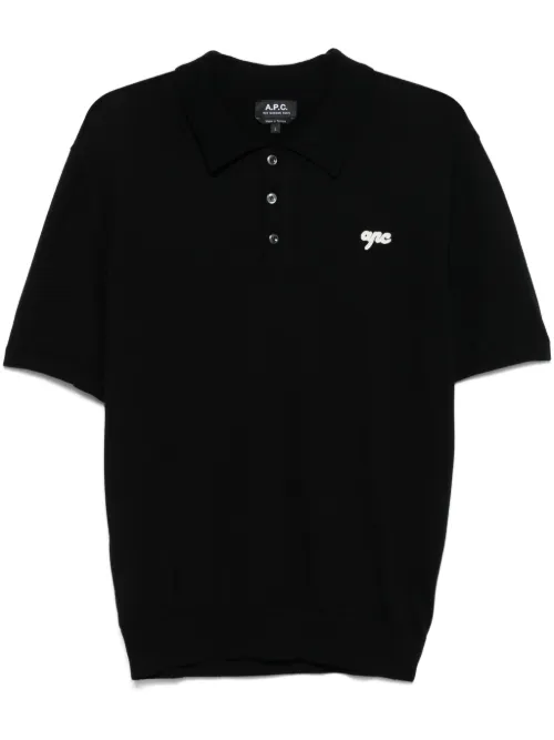 A.P.C. polo Gregorio - Noir - A.P.C. - Modalova