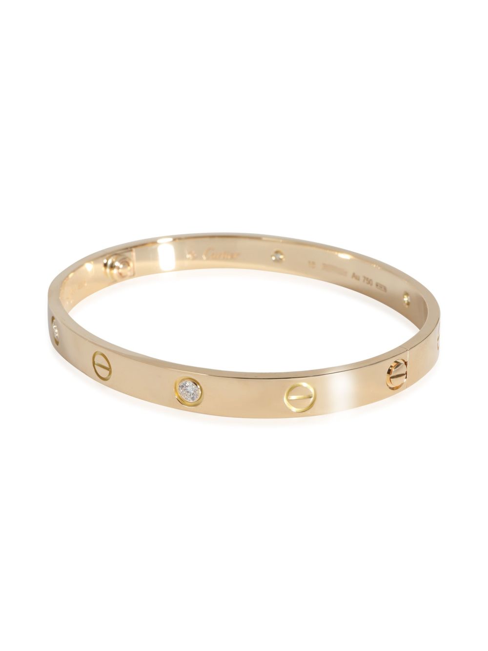 Cartier 18kt geelgouden Love diamant armband