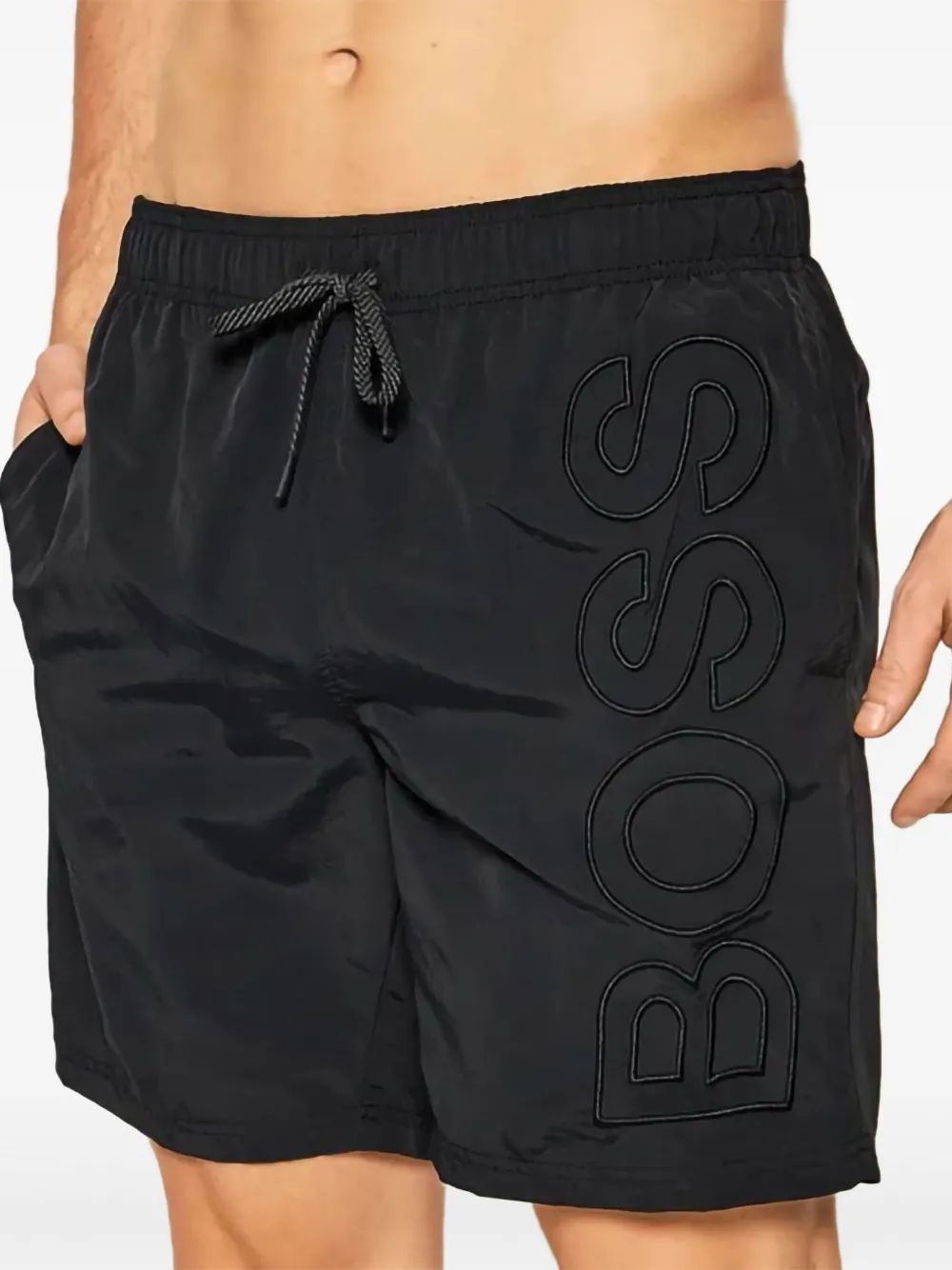 BOSS Whale swim shorts - Zwart