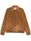 Valentino Garavani suede bomber jacket - Brown