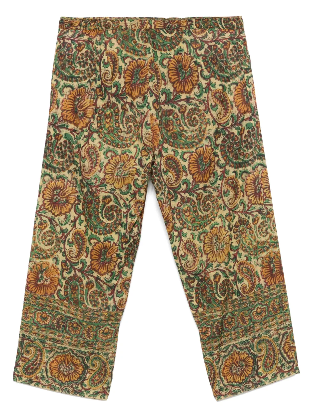 Valentino Garavani Broek met paisley-print - Groen