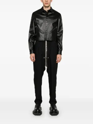 パンツ rick owens 18aw Astaires pants 46 wool Black Rick Owens Wide Astaires Woven Pants | SVD