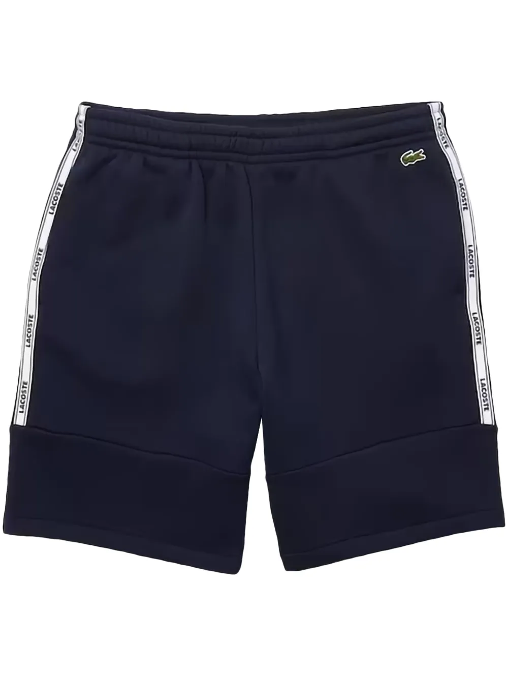 Lacoste Trainingsshorts met logoband Blauw