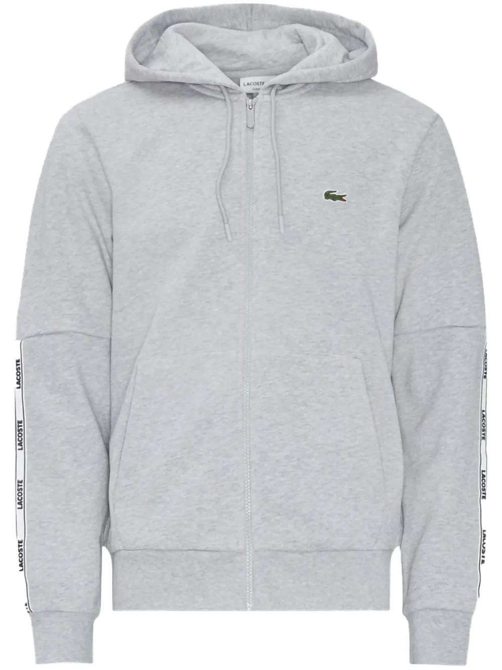 Lacoste Fleece hoodie met rits Grijs