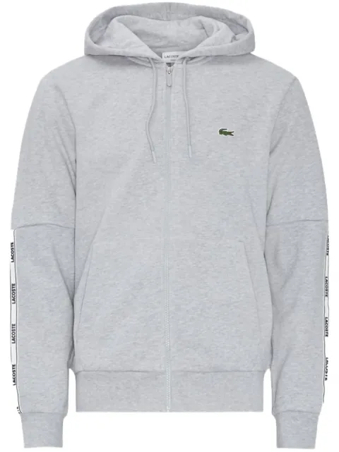 Lacoste هودي صوف ناعم 'سيلفر' بسحاب
