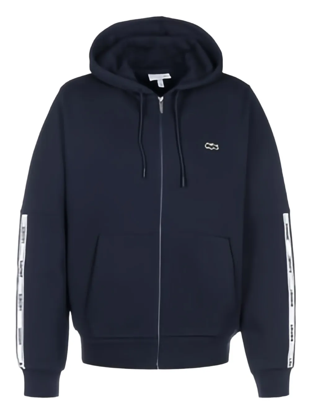 Lacoste Stadium Zip-up Hoodie In Blue
