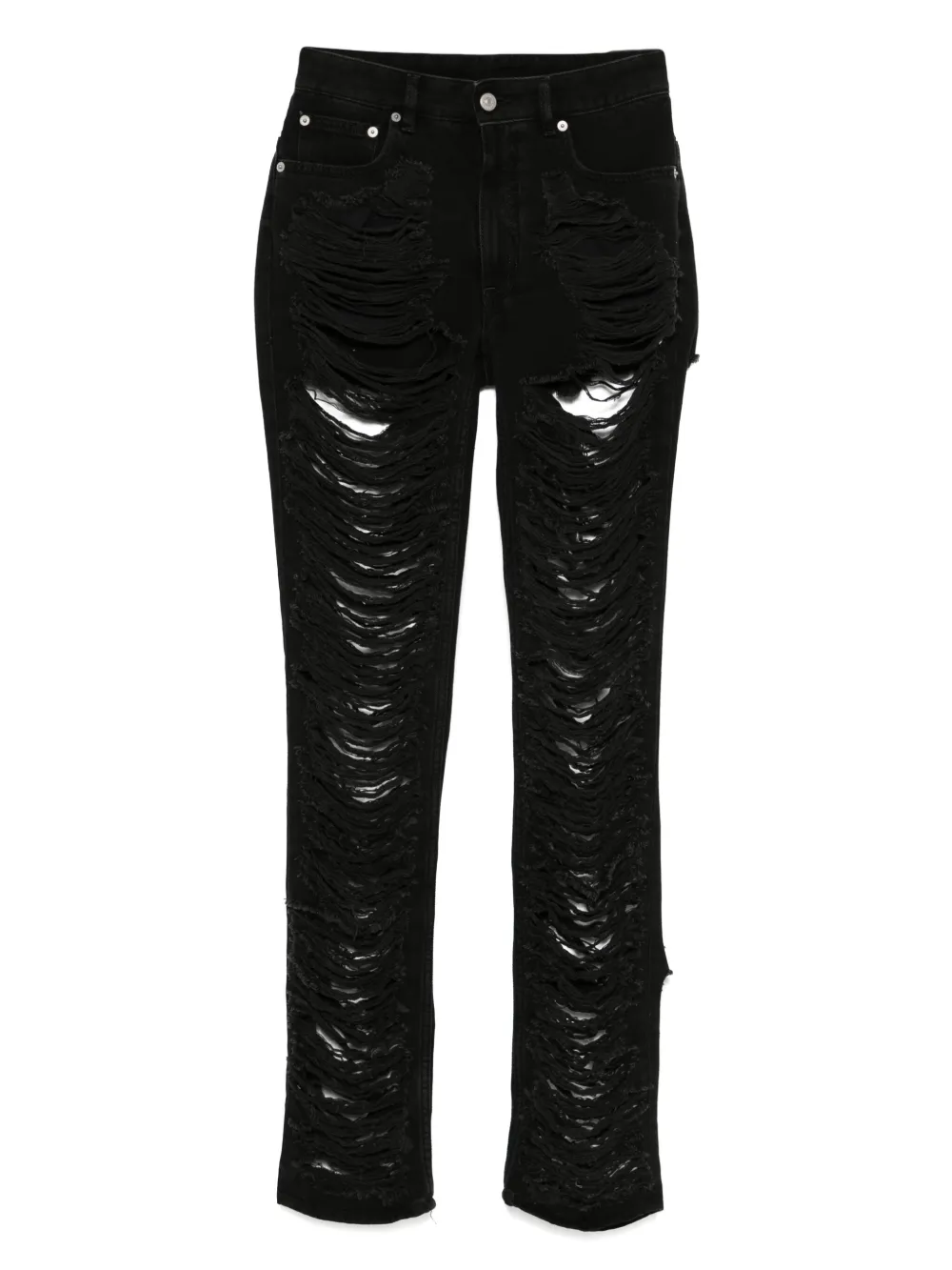 MM6 Maison Margiela ダメージ ジーンズ - ブラック MM6 Maison Margiela ダメージ ジーンズ - ブラック