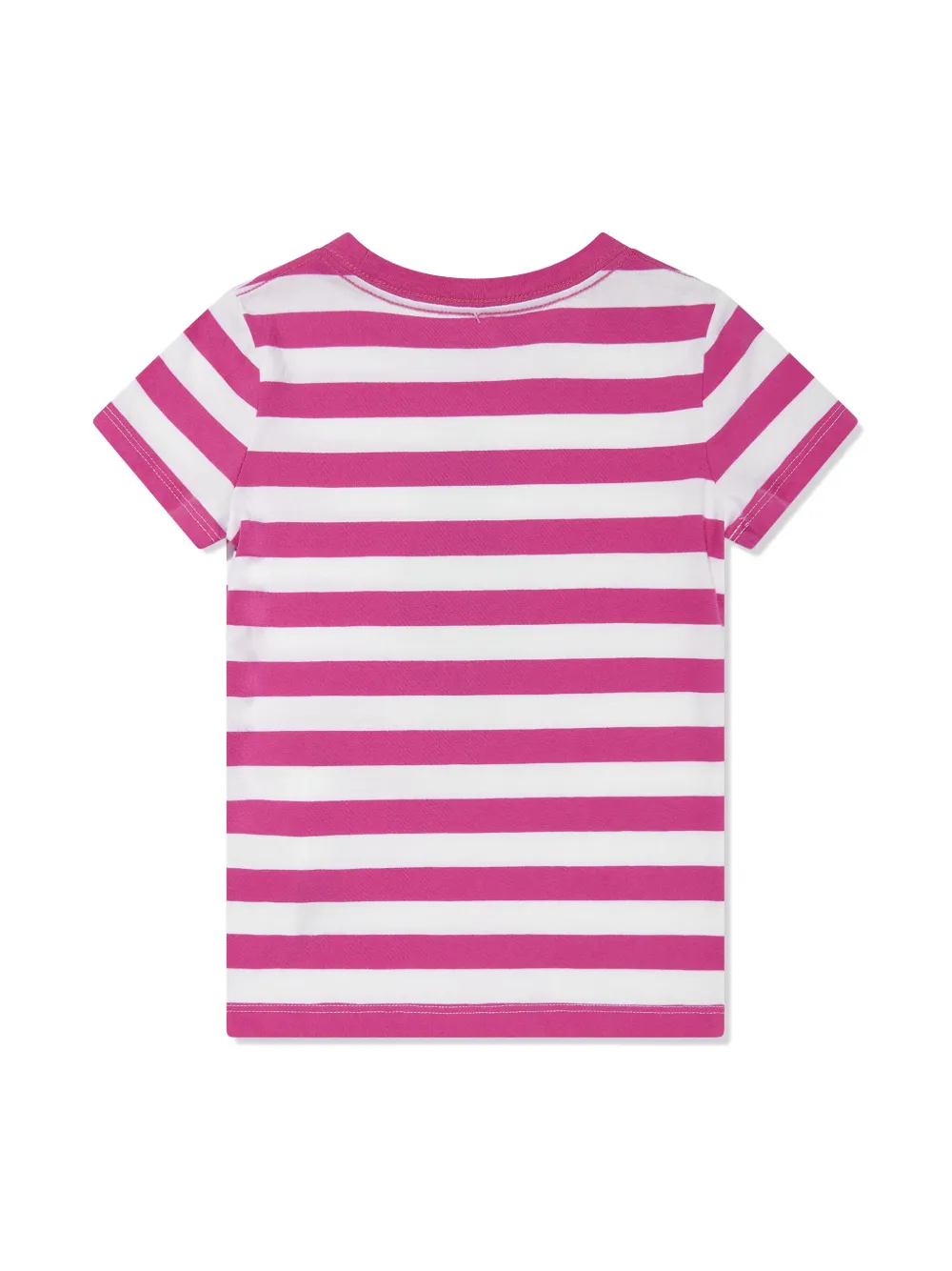 POLO RALPH LAUREN KIDS Polo Bear striped T-shirt - Roze