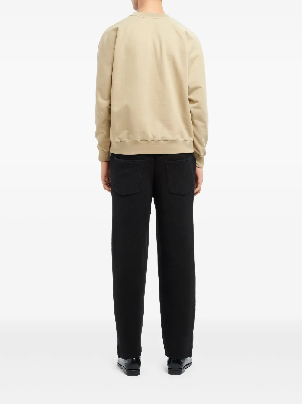 Barrie Sweater met geborduurd logo Groen