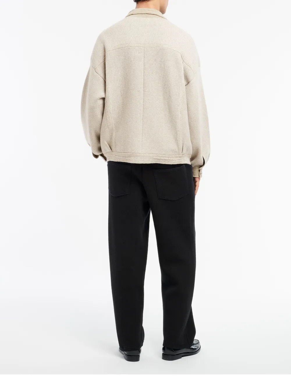 Barrie Denim jack met patchwork Beige