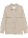 Barrie panelled cardigan - Neutrals