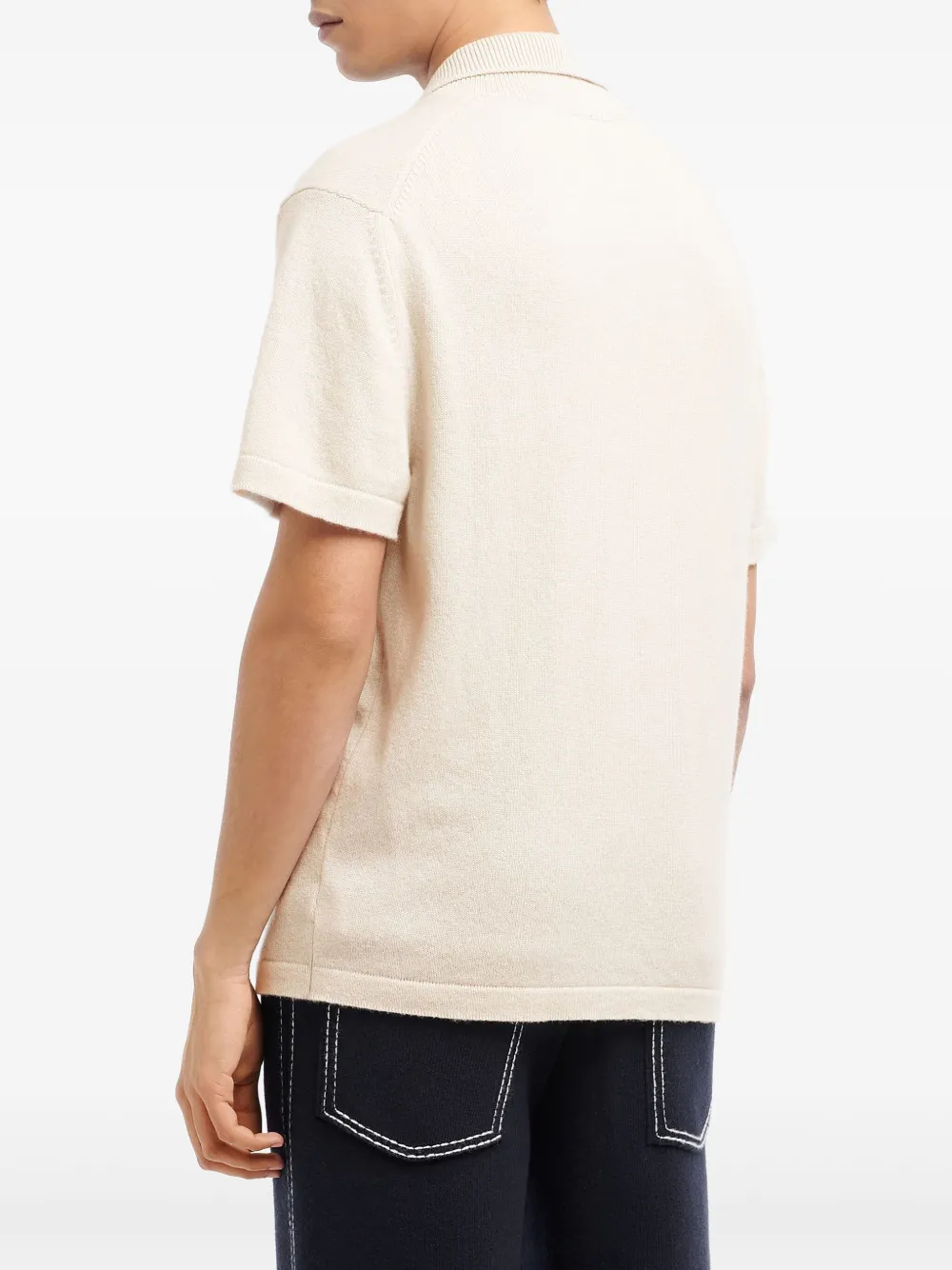 Barrie Polotop met rits Wit