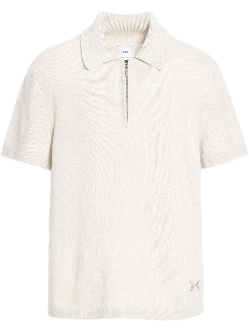 Barrie playera tipo polo con cierre | blanco | Image 1