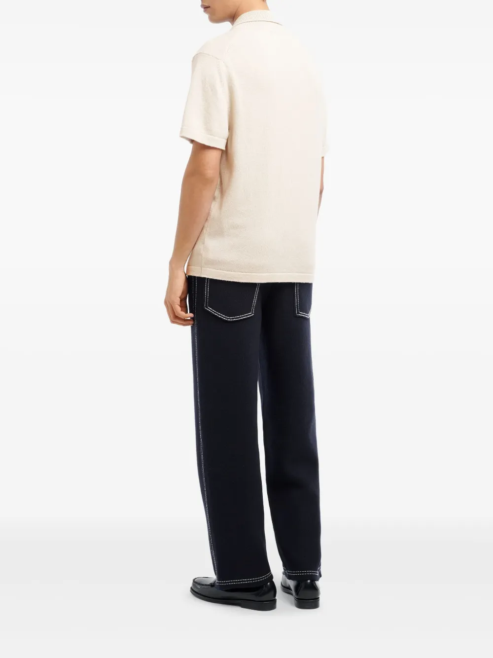 Barrie Polotop met rits Wit