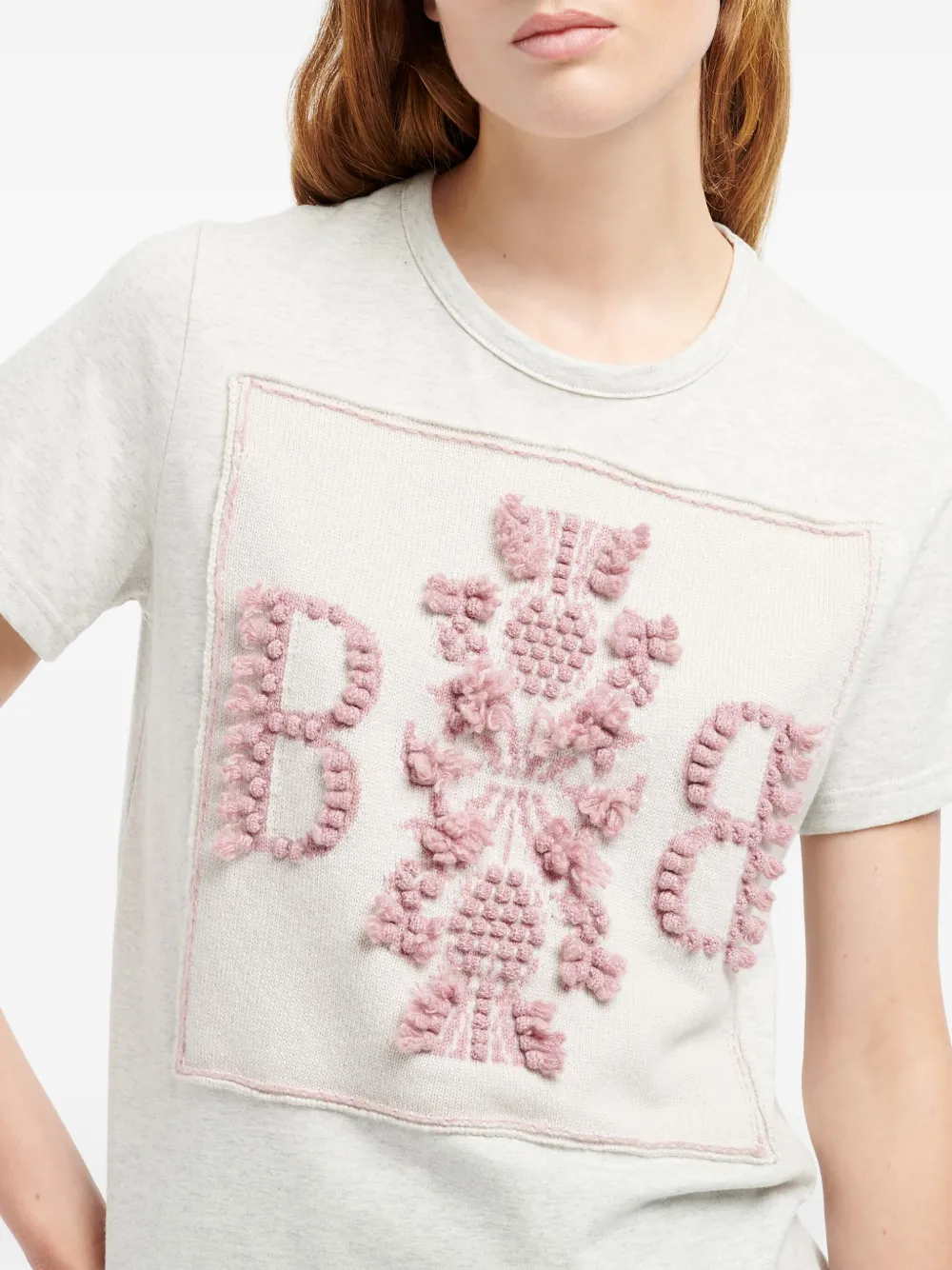 Barrie T-shirt met logopatch Wit