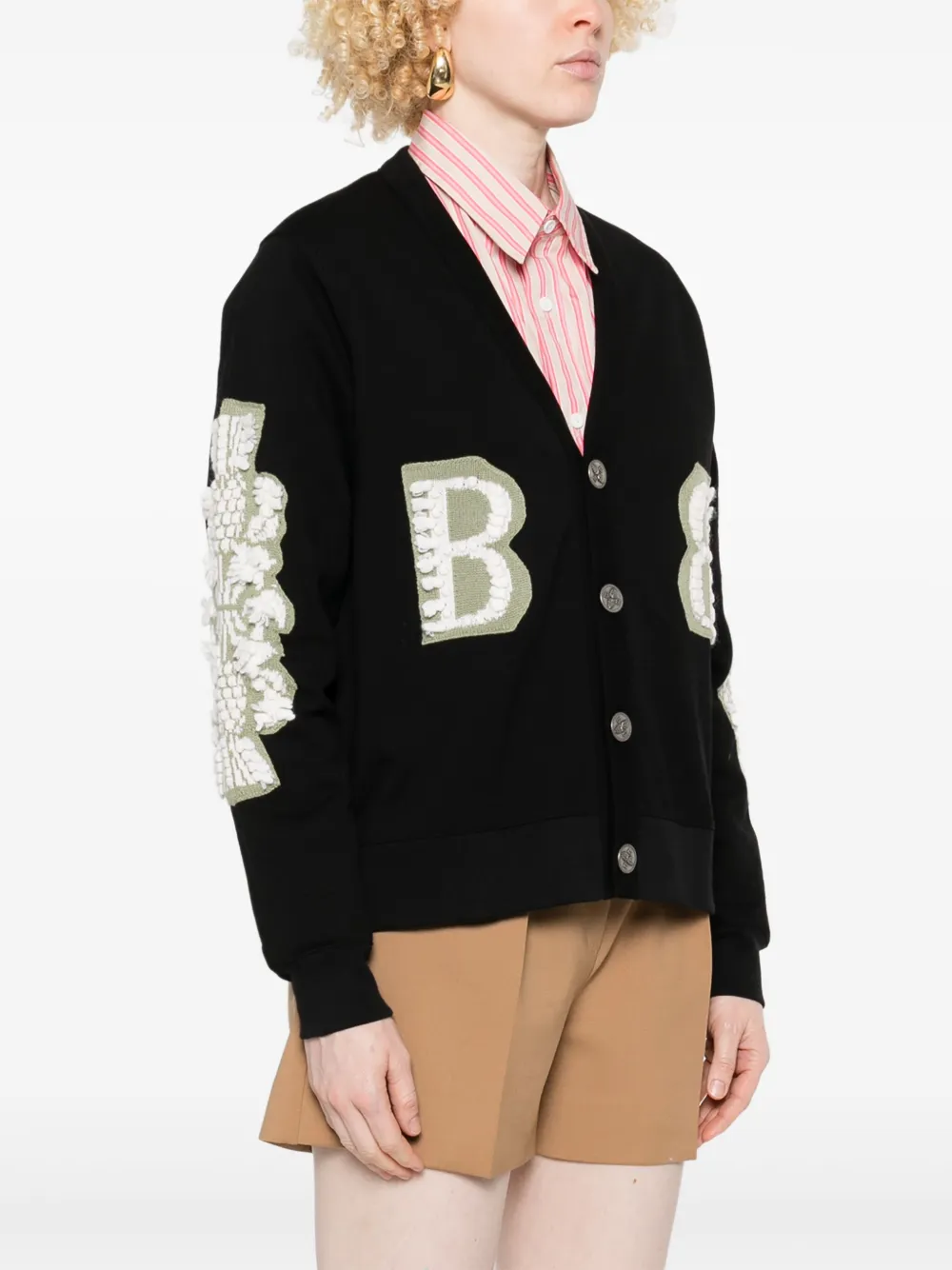 Barrie Vest met geborduurd logo Zwart
