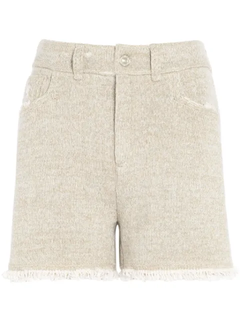 Barrie shorts de mezclilla con flecos