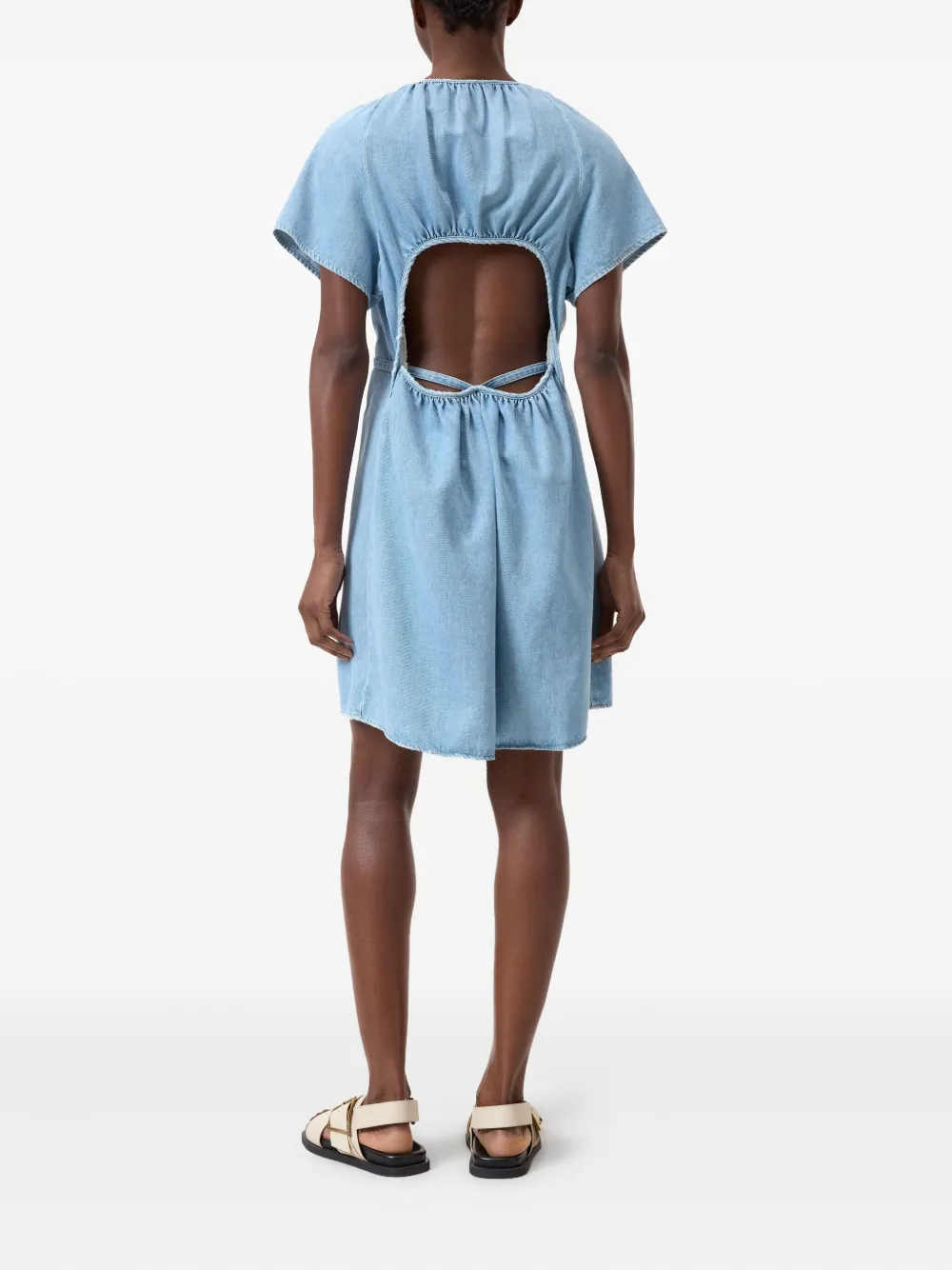CLOSED GATHERED DRESS 