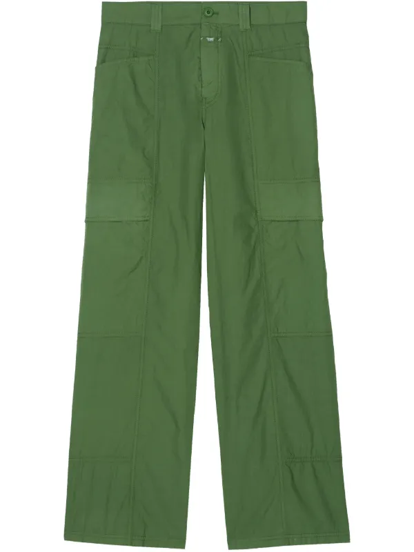【T/C PRESSED TROUSER】 Bottle Green ０ ZARA NEW WOMAN FW 2023 HIGH-WAIST FLOWING WIDE-LEG TROUSERS