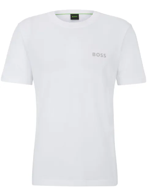 BOSS logo-embossed T-shirt