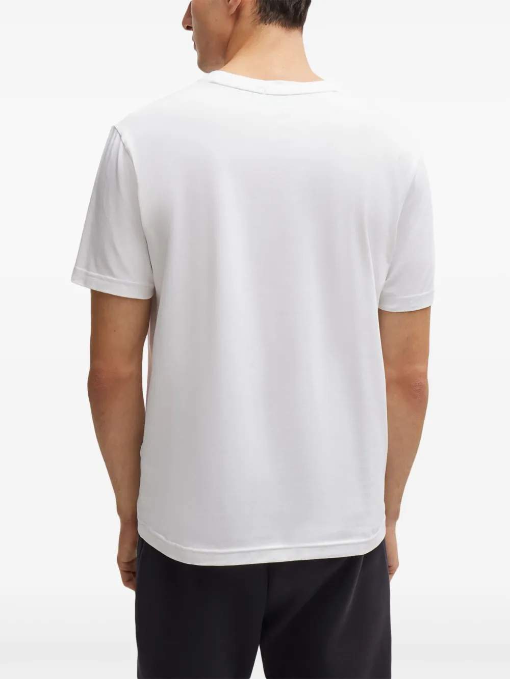 BOSS T-shirt met print Wit