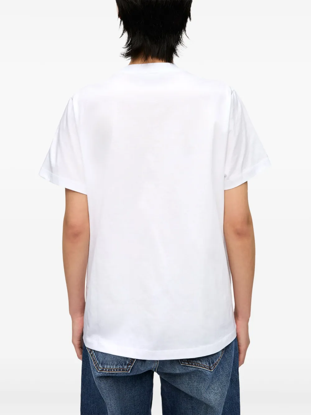 GANNI T-shirt met logoprint Wit