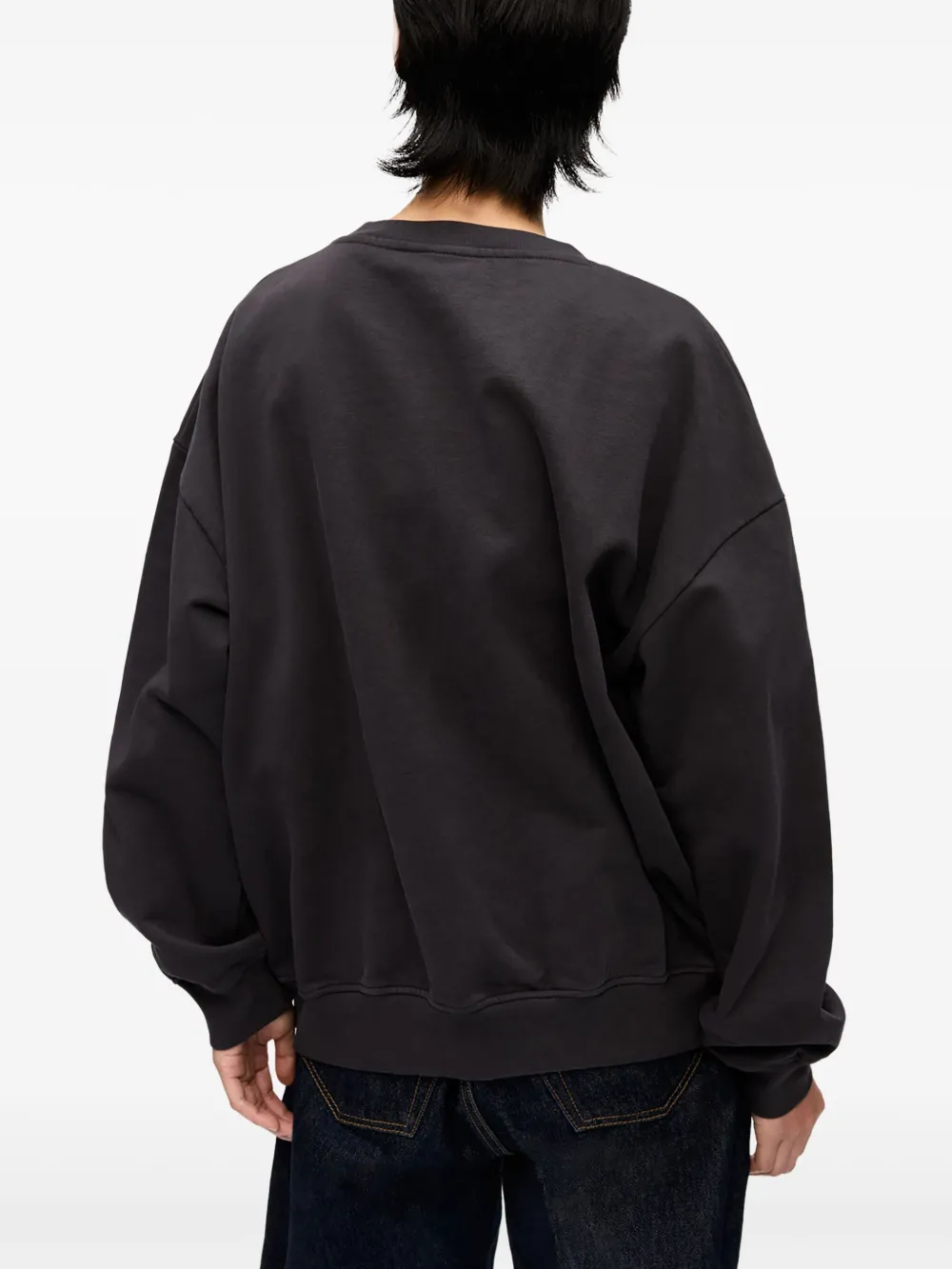 GANNI Sweater met logoprint Zwart