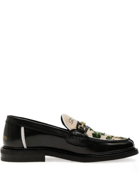 Filling Pieces Bonsai embroidered loafers