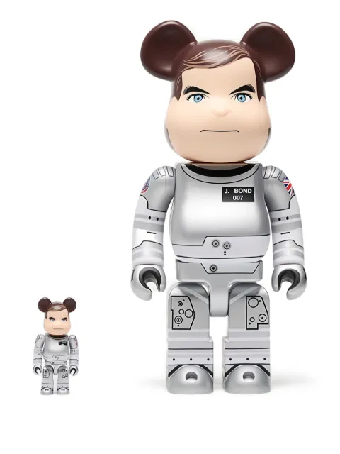 MEDICOM TOY x 007 James Bond Sculture Moonraker BE@RBRICK 100% and 400%