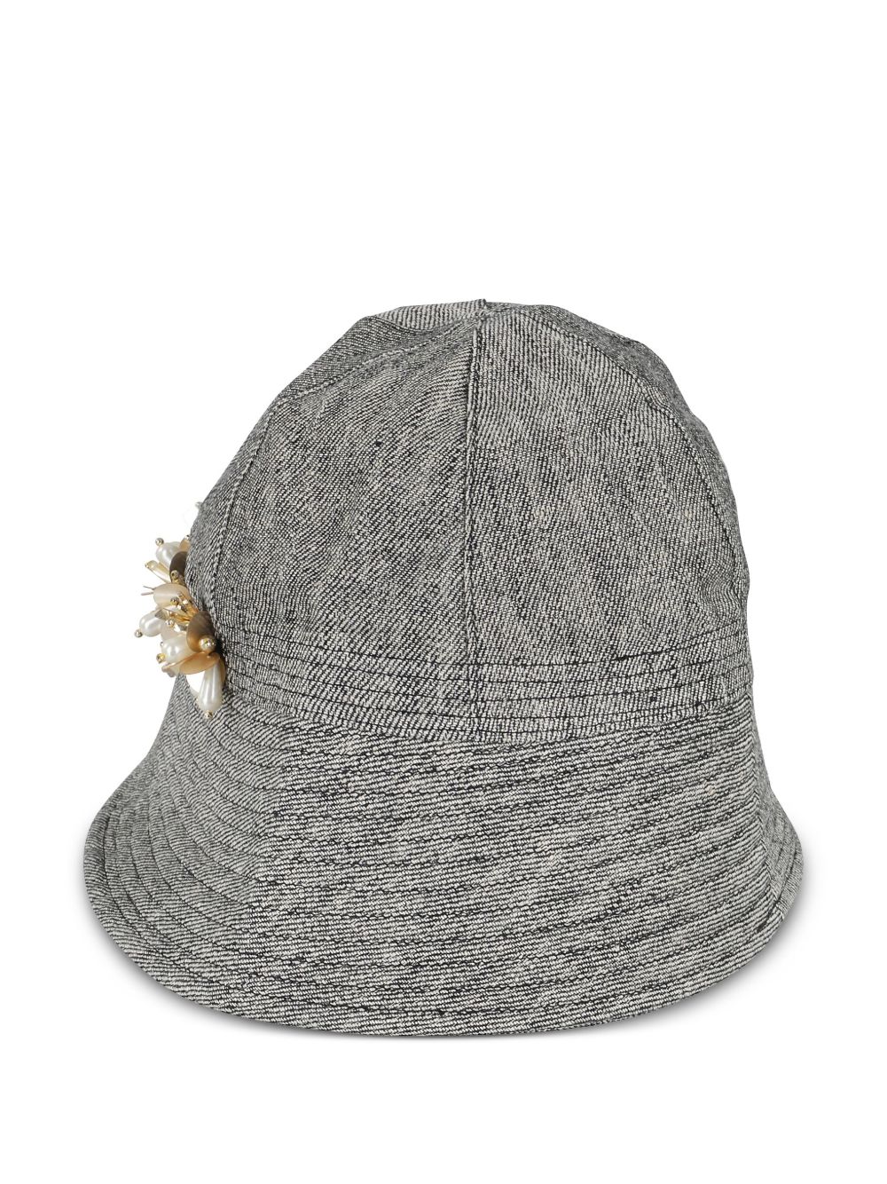 Semicouture bead-embellished hat - Zwart