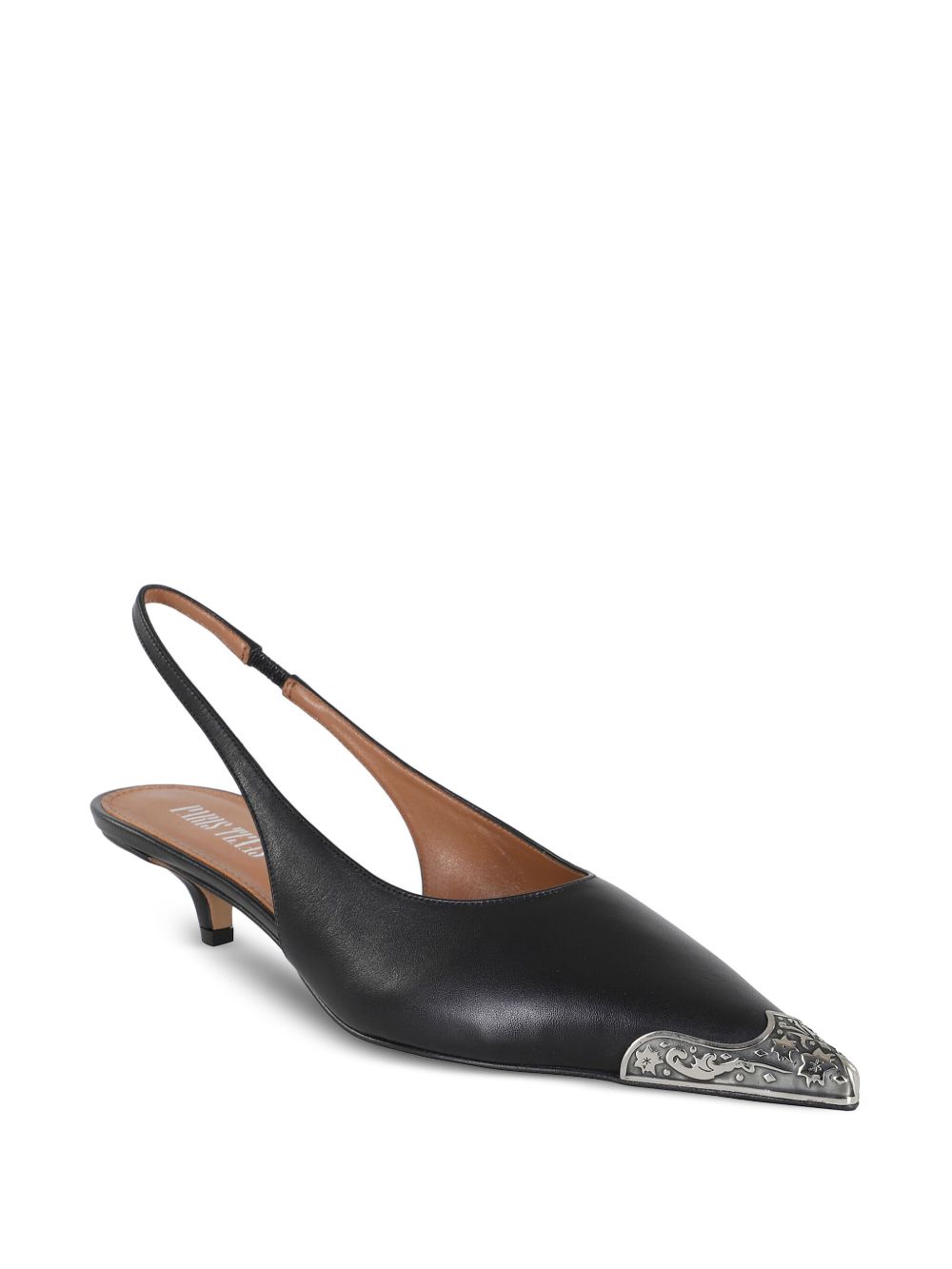 Paris Texas 35mm leather slingback pumps - Zwart