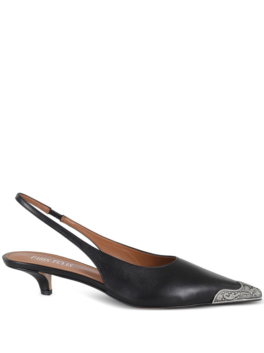 Paris Texas 35mm leather slingback pumps Zwart