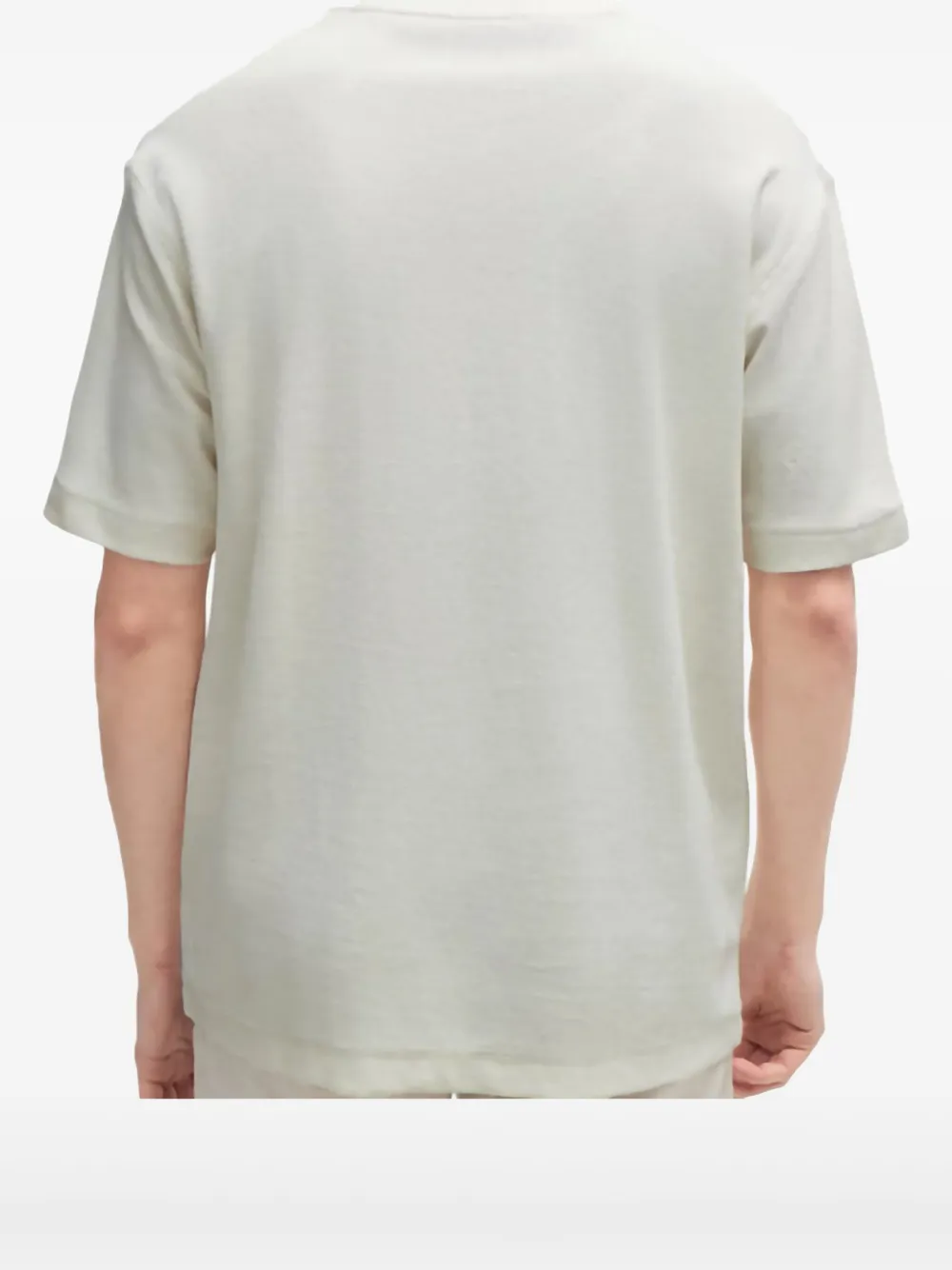 BOSS T-shirt met geborduurd logo Wit