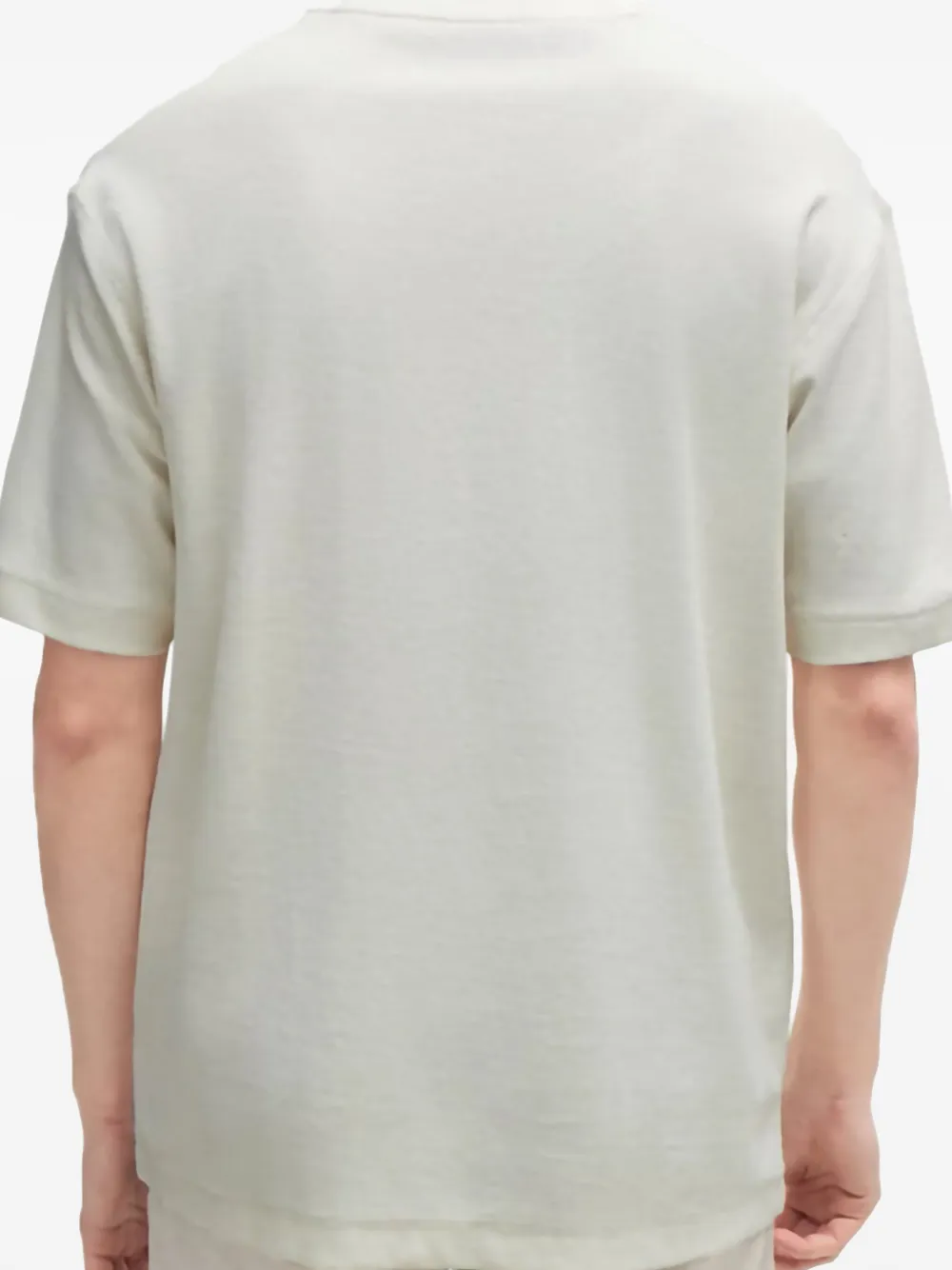 HUGO logo-embroidered T-shirt - Beige