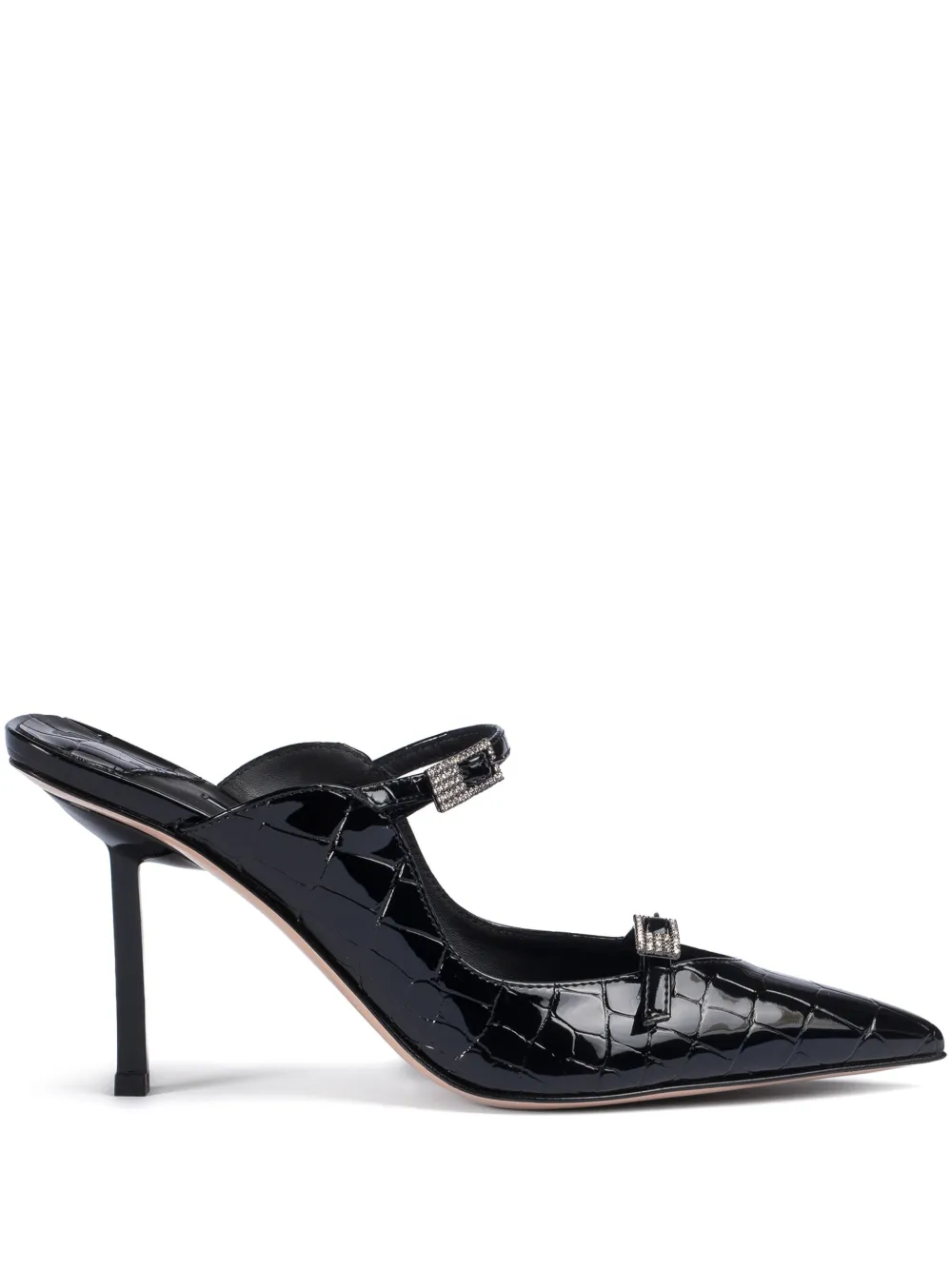 Le Silla Morgana Sabot mules Black