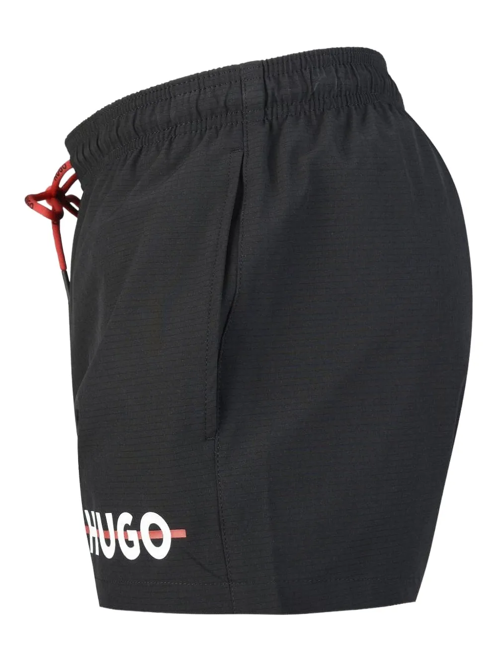 HUGO Zwembroek met logoprint Zwart