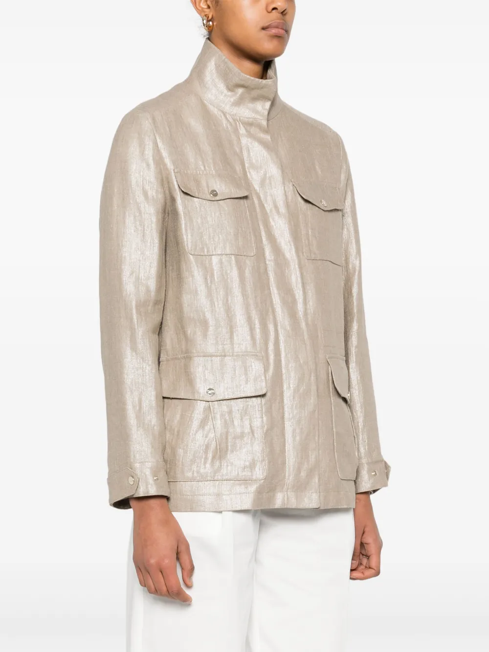 Herno Linnen jack Beige