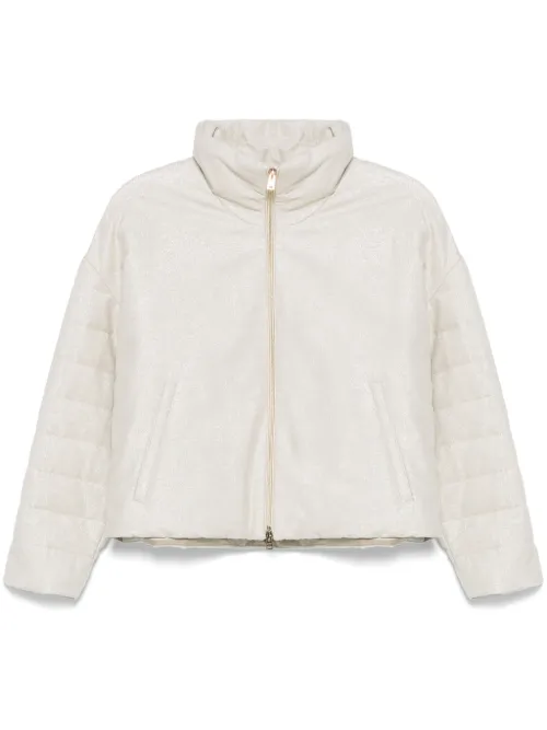 Veste à coupe crop - Herno - Modalova