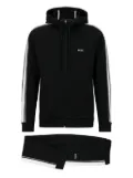 HUGO stripe-detail tracksuit - Black