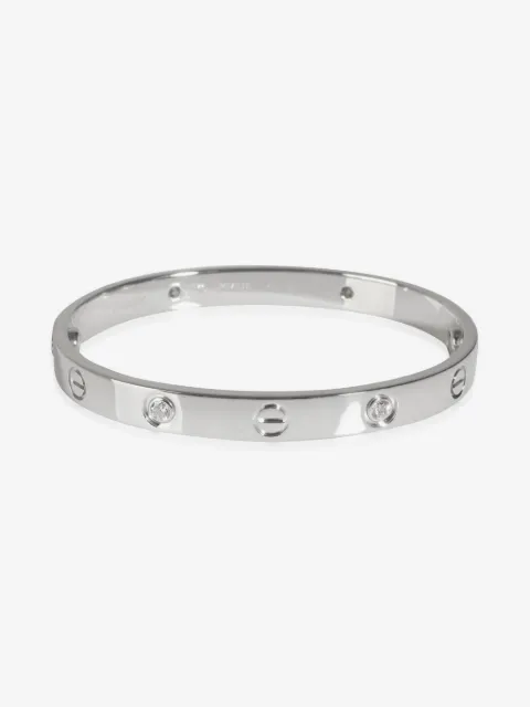 Cartier 18kt white gold Love diamond bracelet