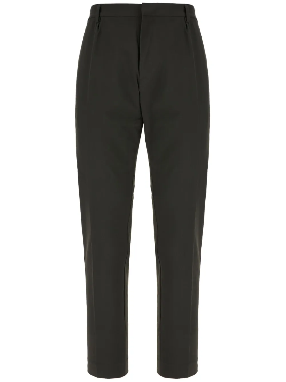 pressed crease tailored trousers