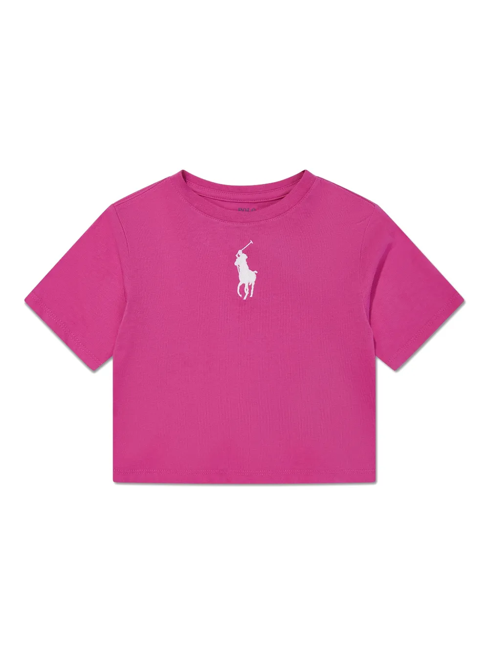 POLO RALPH LAUREN KIDS T-shirt met borduurwerk 001 BELMONT PINK WHITE