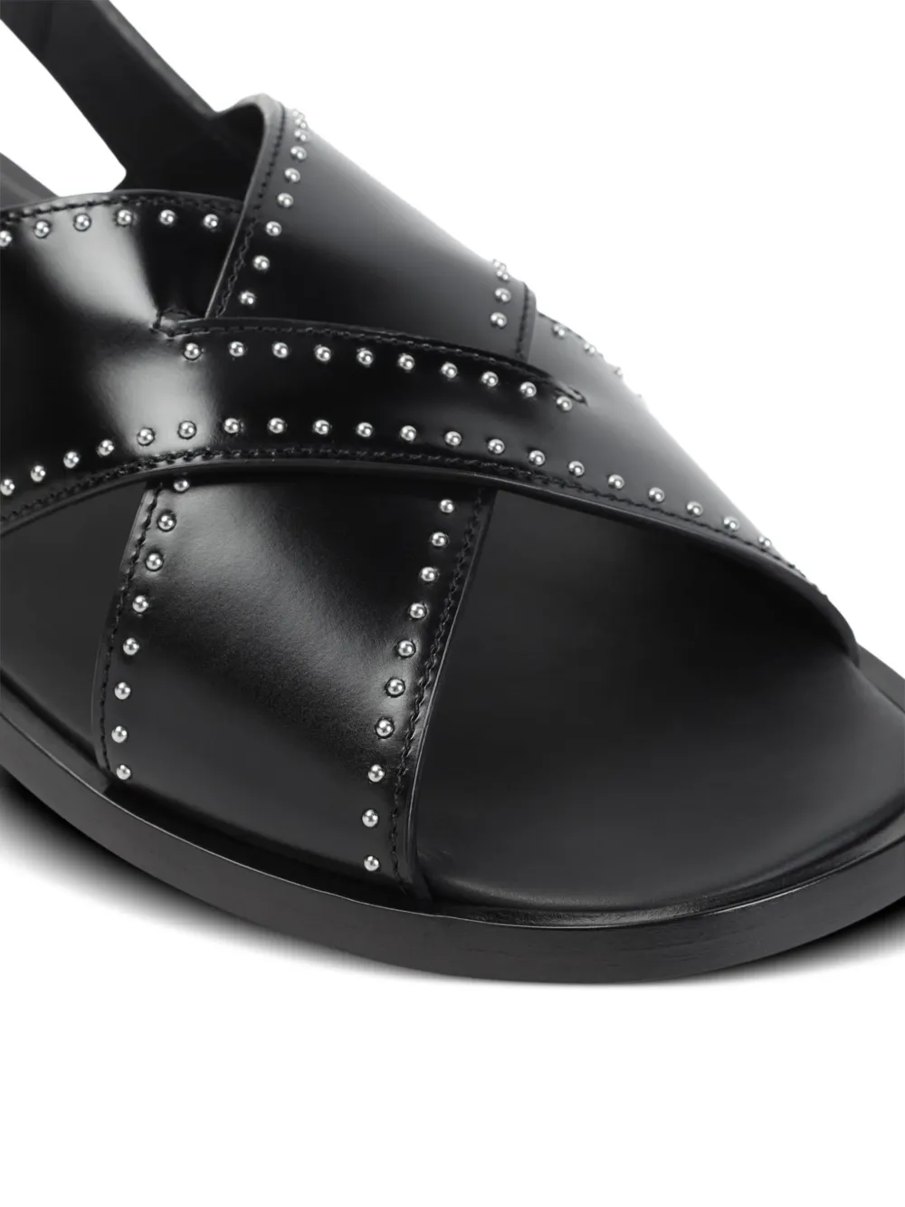 Church's stud-embellished sandals Black