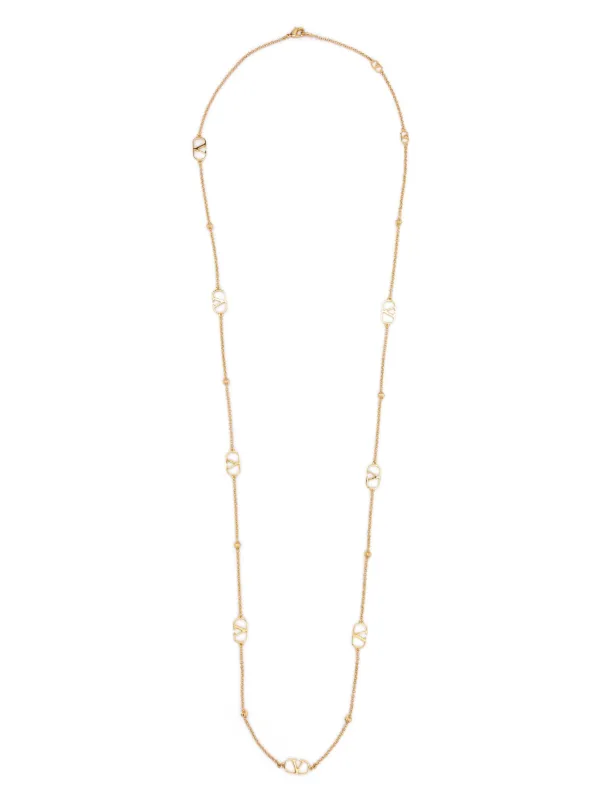 【関税＆送料込み】Valentino Garavani Vlogo Signature Neckl Valentino Garavani VLogo Signature Embellished Necklace