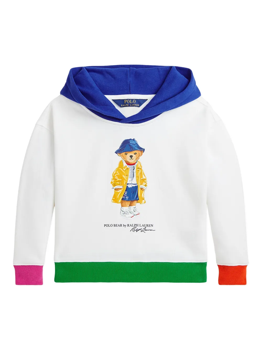 POLO RALPH LAUREN KIDS Hoodie met teddybeerprint Wit