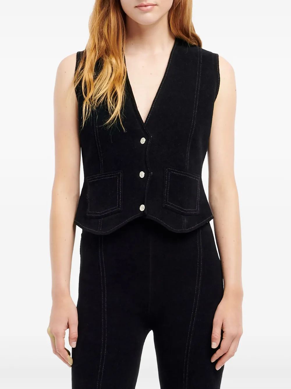 Barrie Flared broek Zwart